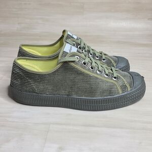 Novesta x J Crew Star Master Green Corduroy Sneakers Shoes Men's Size 11.5